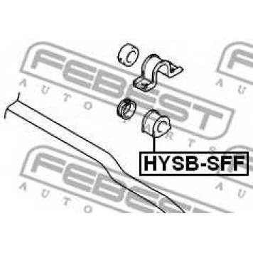 Опора стабилизатора FEBEST HYSB-SFF-1