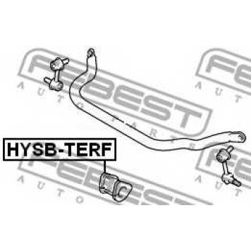 Опора стабилизатора FEBEST HYSB-TERF-1