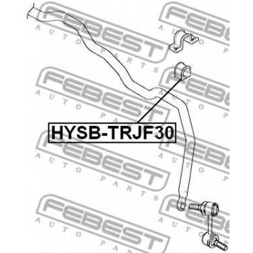 Опора стабилизатора FEBEST HYSB-TRJF30-1
