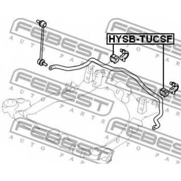 Опора стабилизатора FEBEST HYSB-TUCF248-1