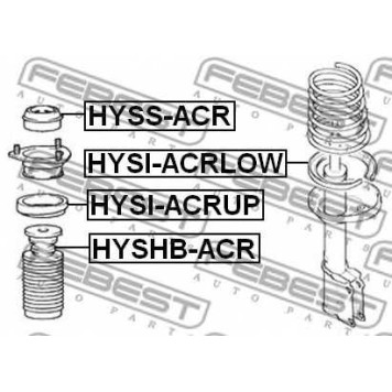 Пыльник амортизатора FEBEST HYSHB-ACR-1