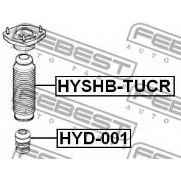 Пыльник амортизатора FEBEST HYSHB-TUCR-1
