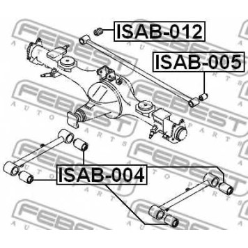 Подвеска рычага независимой подвески колеса FEBEST ISAB-005-1