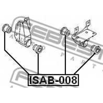 Подвеска рычага независимой подвески колеса FEBEST ISAB-008-1
