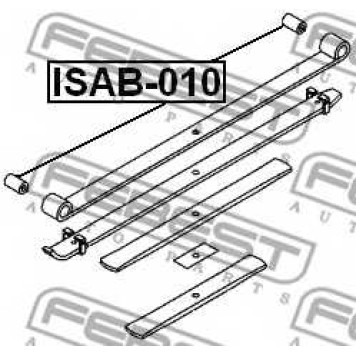 Втулка листовой рессоры FEBEST ISAB-010-1