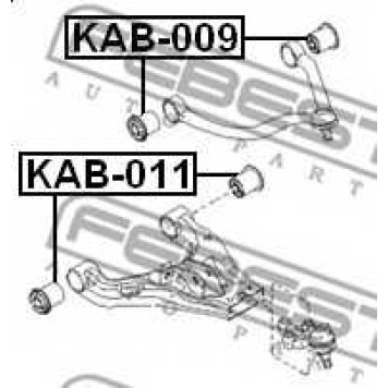 Подвеска рычага независимой подвески колеса FEBEST KAB-009-1