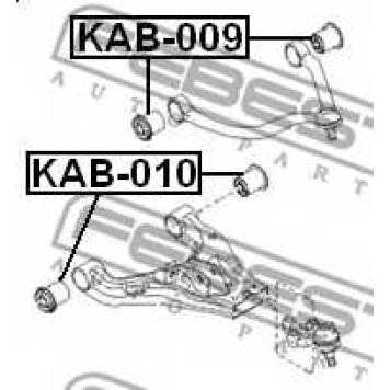 Подвеска рычага независимой подвески колеса FEBEST KAB-010-1