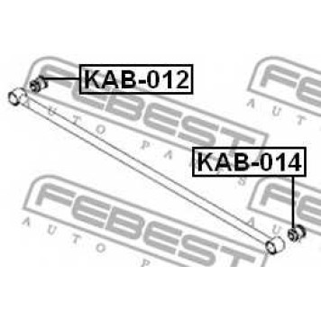 Подвеска рычага независимой подвески колеса FEBEST KAB-014-1