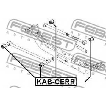 Подвеска рычага независимой подвески колеса FEBEST KAB-CERR-1