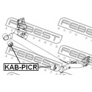 Втулка балки моста FEBEST KAB-PICR-1