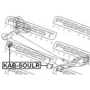 Втулка балки моста FEBEST KAB-SOULR-1