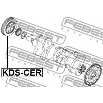 Ременный шкив коленвала FEBEST KDS-CER-1