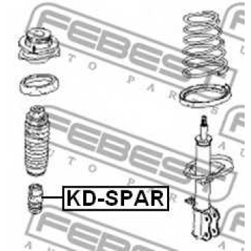 Амортизатор задний для KIA SEPHIA(FB), SHUMA(FB) <b>FEBEST KD-SPAR</b>-1