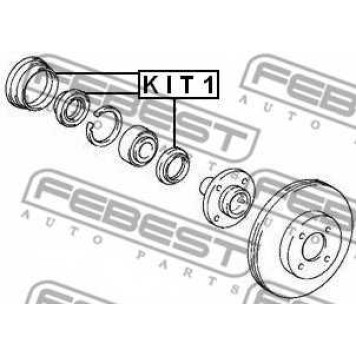 Сальник ступицы колеса FEBEST KIT1-1