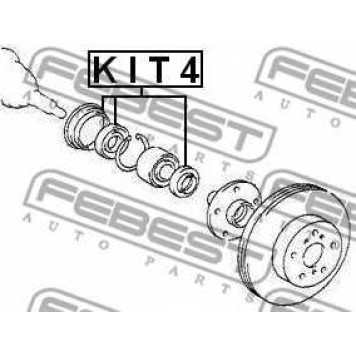 Сальник ступицы колеса FEBEST KIT4-1