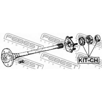Подшипник приводного вала FEBEST KIT-CH-1