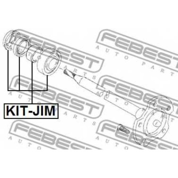 Подшипник приводного вала FEBEST KIT-JIM-1