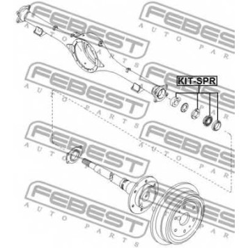 Подшипник приводного вала FEBEST KIT-SPR-1