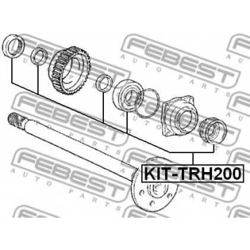 Подшипник приводного вала FEBEST KIT-TRH200-1