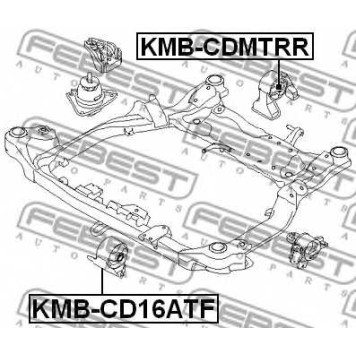 Подвеска двигателя FEBEST KMB-CD16ATF-1