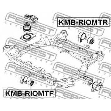 Подвеска двигателя FEBEST KMB-RIOMTF-1