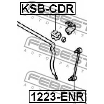 Опора стабилизатора FEBEST KSB-CDR-1