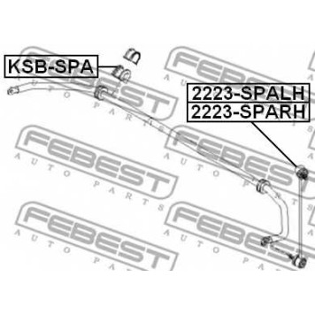 Опора стабилизатора FEBEST KSB-SPA-1