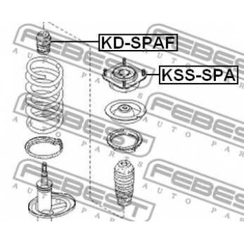 Подвеска амортизатора FEBEST KSS-SPA-1