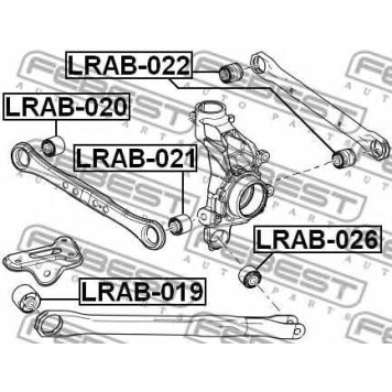 Подвеска рычага независимой подвески колеса FEBEST LRAB-020-1