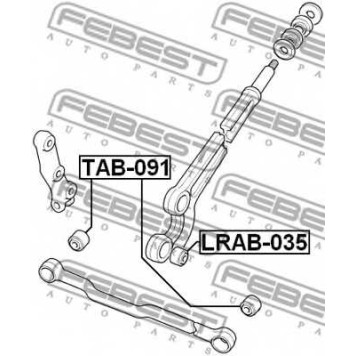 Подвеска рычага независимой подвески колеса FEBEST LRAB-035-1