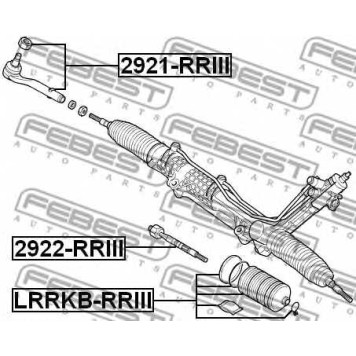 Пыльник рулевого управления FEBEST LRRKB-RRIII-1