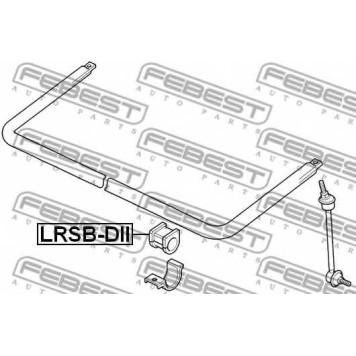 Опора стабилизатора FEBEST LRSB-DII-1