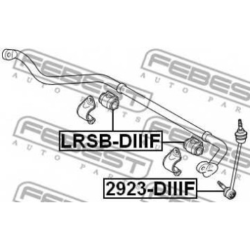 Опора стабилизатора FEBEST LRSB-DIIIF-1