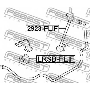 Опора стабилизатора FEBEST LRSB-FLIF-1