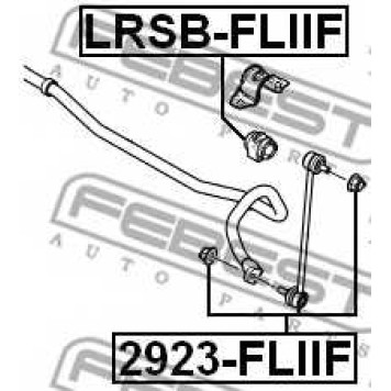 Опора стабилизатора FEBEST LRSB-FLIIF-1