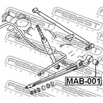 Подвеска рычага независимой подвески колеса FEBEST MAB-001-1