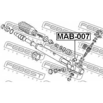 Подвеска рулевого управления FEBEST MAB-007-1