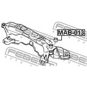 Втулка балки моста FEBEST MAB-013-1