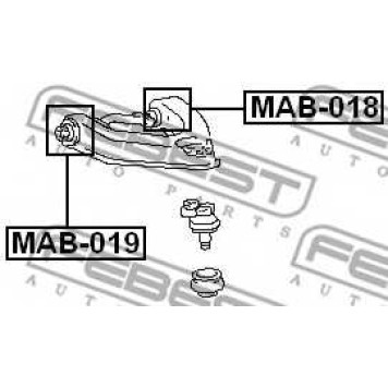 Подвеска рычага независимой подвески колеса FEBEST MAB-019-1