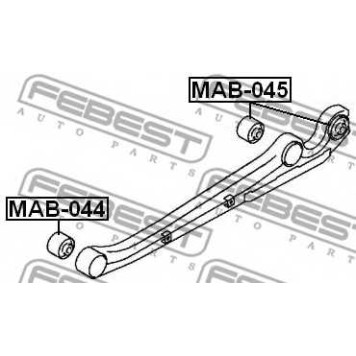 Подвеска рычага независимой подвески колеса FEBEST MAB-045-1