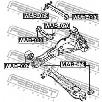 Подвеска рычага независимой подвески колеса FEBEST MAB-071-1