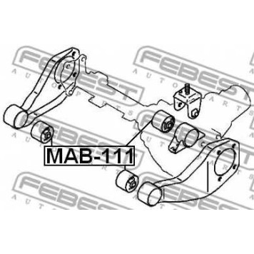 Опора, дифференциал FEBEST MAB-111-1