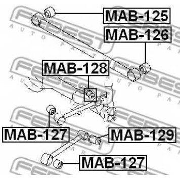 Подвеска рычага независимой подвески колеса FEBEST MAB-126-1