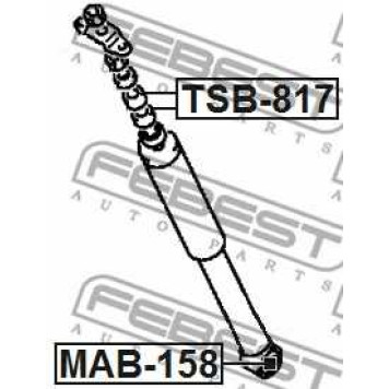 Втулка, амортизатор FEBEST MAB-158-1