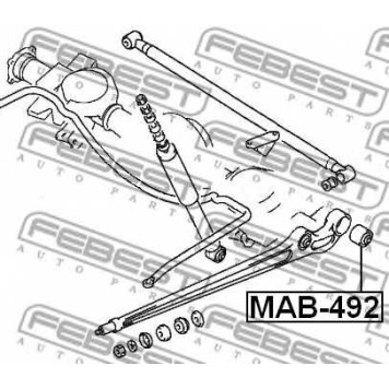 Подвеска рычага независимой подвески колеса FEBEST MAB-492-1