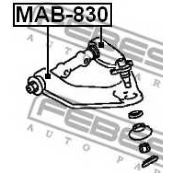 Подвеска рычага независимой подвески колеса FEBEST MAB-830-1