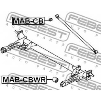 Подвеска рычага независимой подвески колеса FEBEST MAB-CB-1