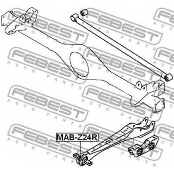 Подвеска рычага независимой подвески колеса FEBEST MAB-Z24R-1