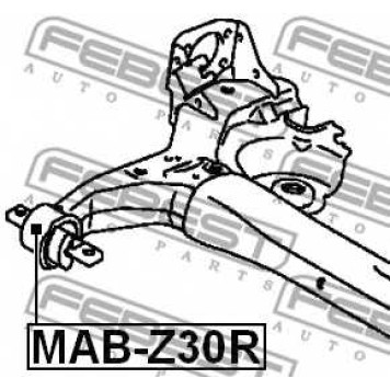 Втулка балки моста FEBEST MAB-Z30R-1