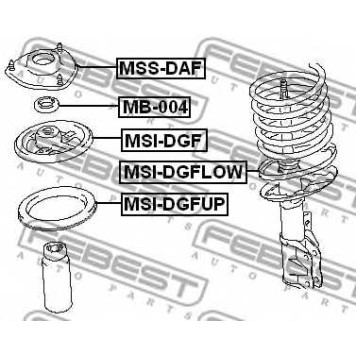 Подшипник опоры стойки амортизатора FEBEST MB-004-1